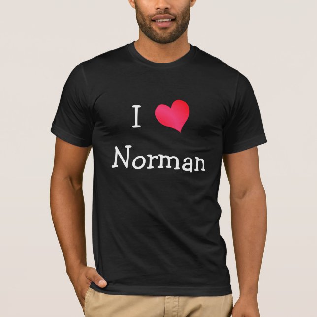 Camiseta Eu Amo Norman (Frente)