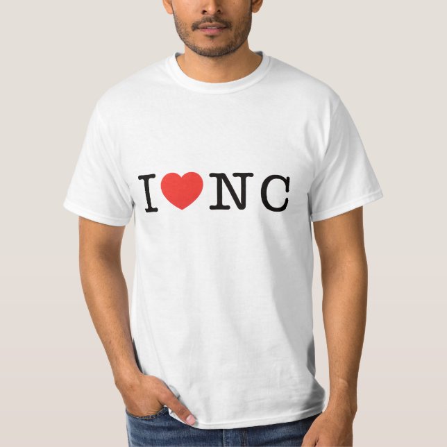 Camiseta EU AMO North Carolina (Frente)