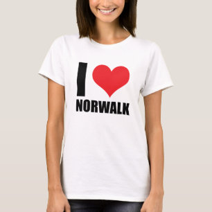 Camiseta Eu amo Norwalk