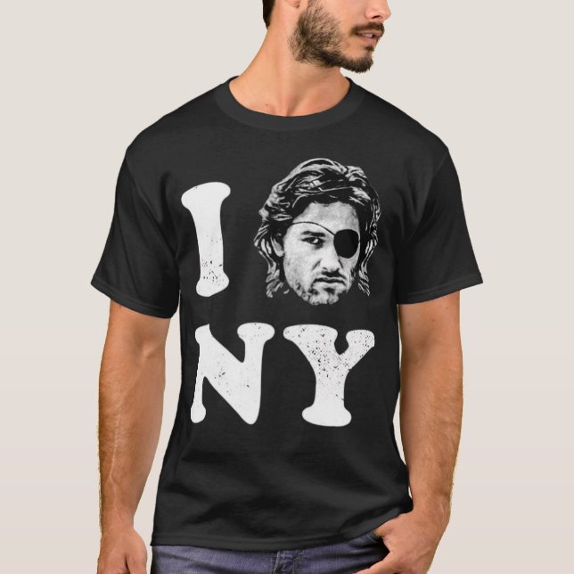 Camiseta Eu Amo Nova Iorque - Cobra Plissken (Frente)