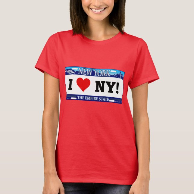 Camiseta Eu Amo Nova York (Frente)
