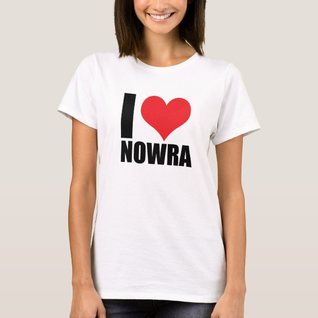 Camiseta Eu amo Nowra (Frente)