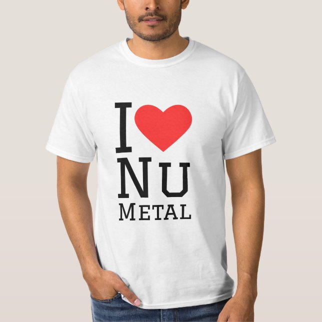 Camiseta Eu amo Nu metal (Frente)
