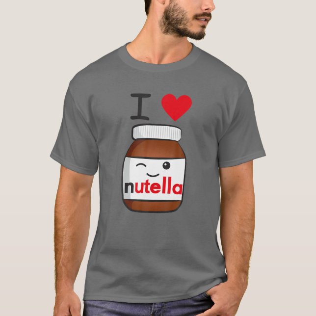 Camiseta Eu amo Nutellas (Frente)
