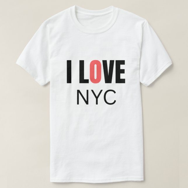 Camiseta Eu Amo NYC (Frente do Design)