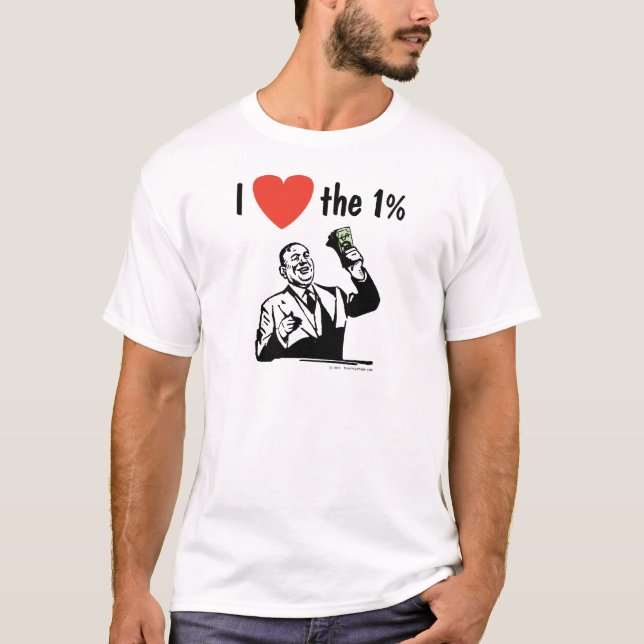 Camiseta EU AMO o 1% (Frente)