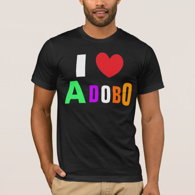 Camiseta Eu amo o Adobo (Frente)