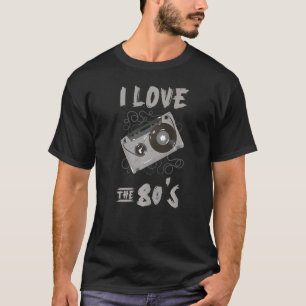 Camiseta Eu Amo O anos 80 Retro Music Men Women Oighted Pa