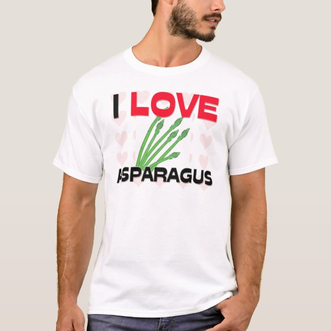 Camiseta Eu amo o aspargo (Frente)