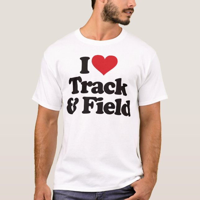 Camiseta Eu amo o atletismo (Frente)