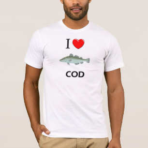 Camiseta Eu amo o bacalhau