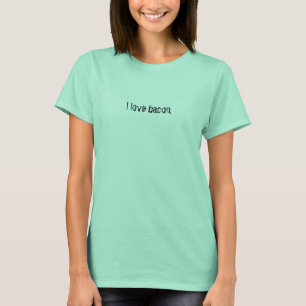 Camiseta Eu amo o bacon