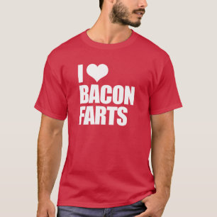Camiseta Eu amo o bacon Farts