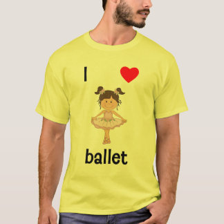 Camiseta Eu amo o balé