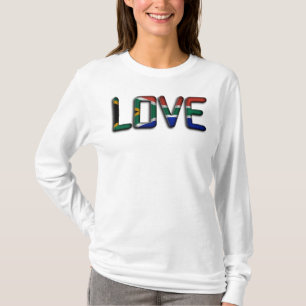 Camiseta Eu Amo o Beisebol da África do Sul Com Compassivid