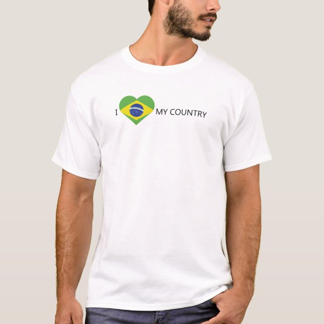 Camiseta Eu amo o Brasil (Frente)