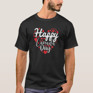 Camiseta Eu amo o Canadá feliz dia do Canadá