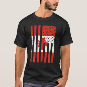 Camiseta Eu Amo O Canadá No Dia Nacional Engraçado Mapa De