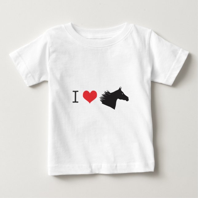 Camiseta Eu amo o cavalo (Frente)