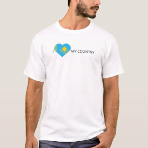 Camiseta Eu amo o Cazaquistão