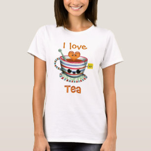 Camiseta Eu amo o chá