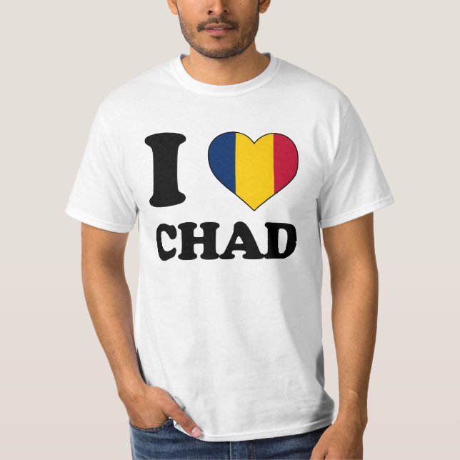 Camiseta Eu amo o Chad (Frente)
