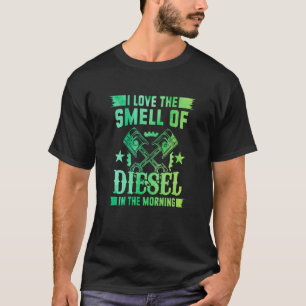 Camiseta Eu Amo O Cheiro De Diesel Pela Manhã Mecânica De C