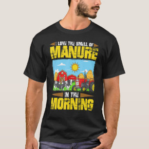 Camiseta Eu Amo O Cheiro De Estrume Pela Manhã Fazendeiro C