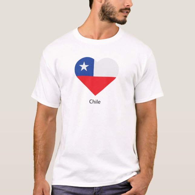 Camiseta Eu amo o Chile (Frente)