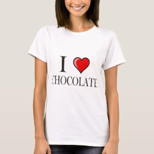 Camiseta Eu amo o chocolate