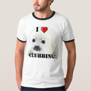 Camiseta Eu amo o clubbing! Faz você?