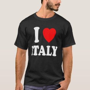 Camiseta Eu Amo O Coração A Itália Viagem De Férias De Turi