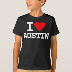 Camiseta Eu amo o coração Austin Texas