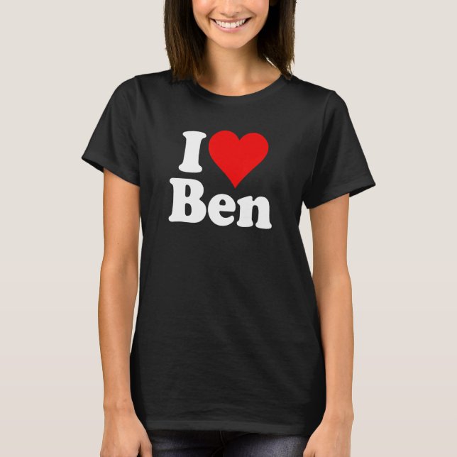 CAMISETA EU AMO O CORAÇÃO BEN BENJAMIN BENNY (Frente)