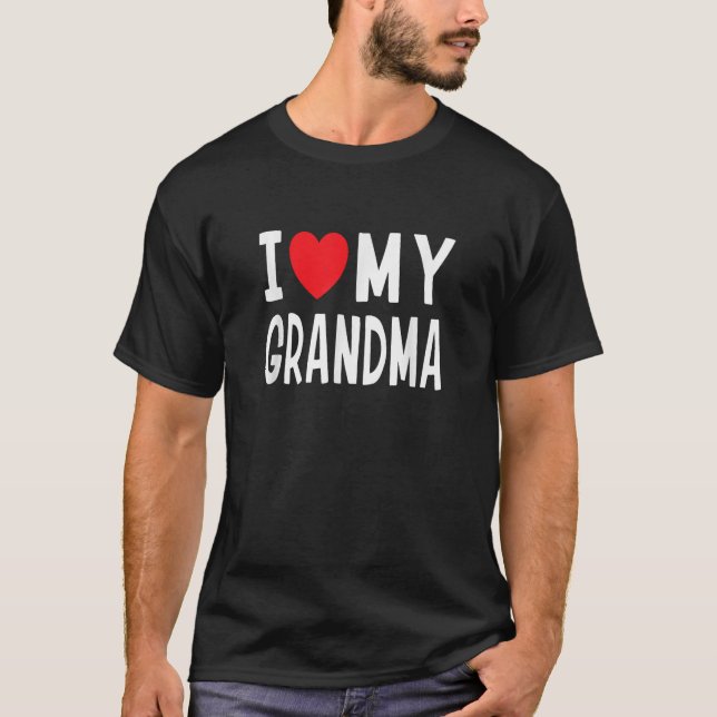 Camiseta Eu Amo O Coração Da Minha Avó (Frente)