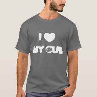 Camiseta Eu amo o Coração da Pata do Meu Filhote