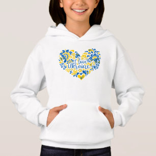 Camiseta Eu amo o coração das citações inspiradoras da Ucrâ