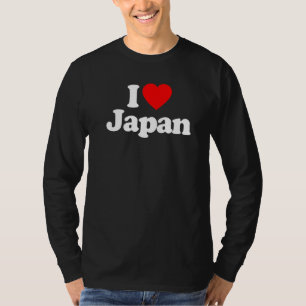 Camiseta Eu Amo O Coração Do Japão Engraçado