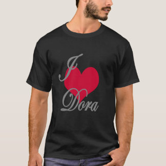 Camiseta Eu Amo O Coração Dora Dark