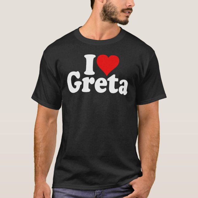 CAMISETA EU AMO O CORAÇÃO GRETA (Frente)