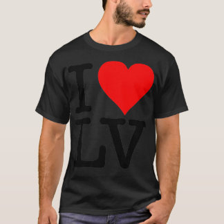 CAMISETA EU AMO O CORAÇÃO LAS VEGAS NEVADA LV