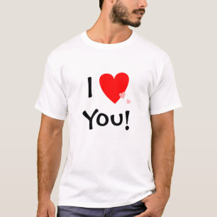 Camiseta Eu amo-o (coração) você casar-me-ei proposta