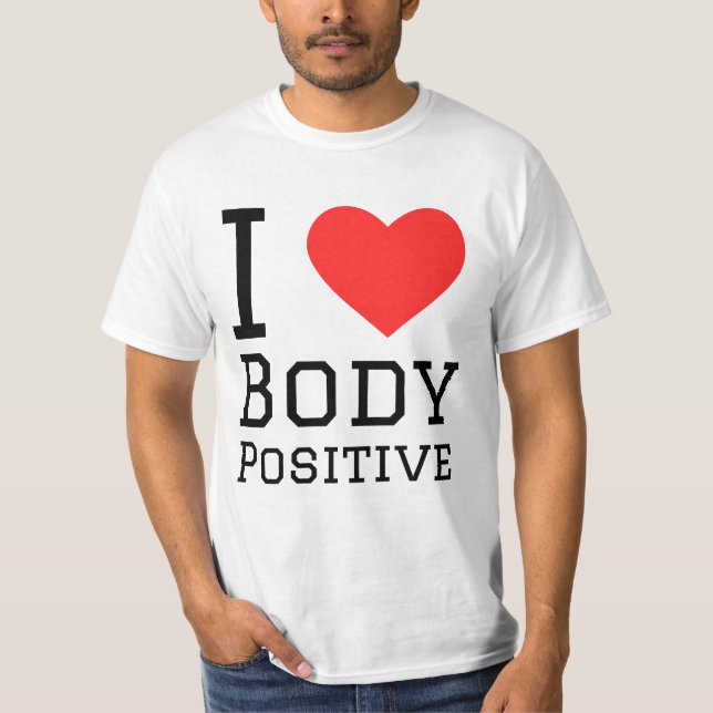 Camiseta Eu amo o corpo positivo (Frente)