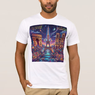 CAMISETA EU AMO O DESIGN DE PARIS 