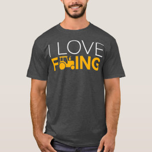 Camiseta Eu amo o Design de Slogan da Agricultura para o Pa