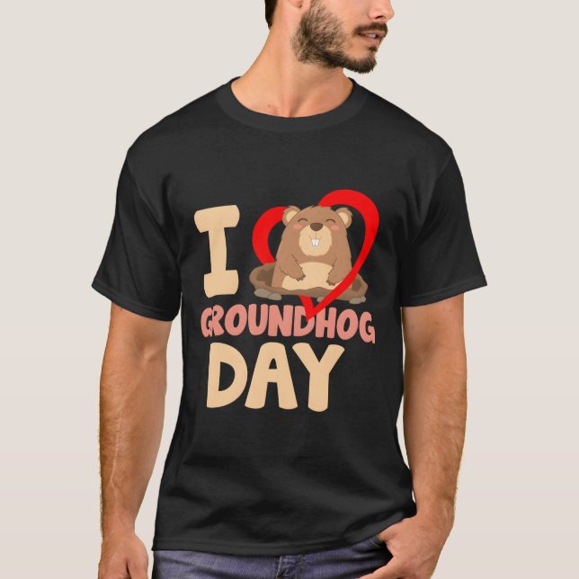Camiseta Eu Amo o Dia da Marmota (Frente)