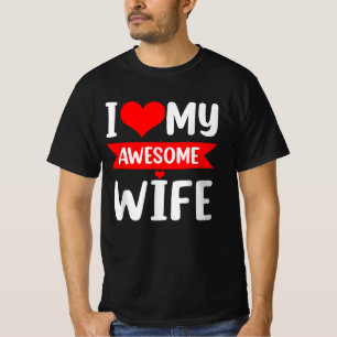 Camiseta Eu Amo O Dia de os namorados Vermelho Da Minha Esp