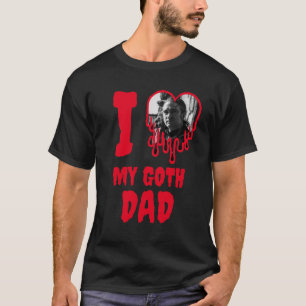 Camiseta Eu Amo O Dia de os pais De Foto Do Pai Vermelho
