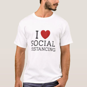 Camiseta Eu Amo o Distanciamento Social