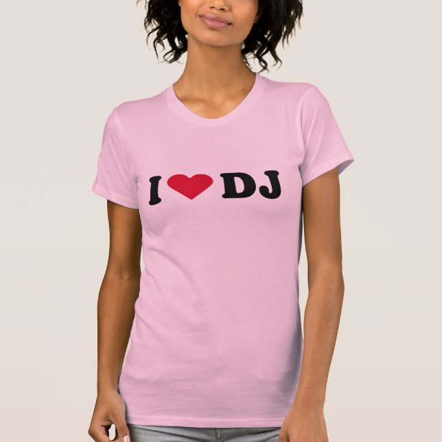 CAMISETA EU AMO O DJ (Frente)